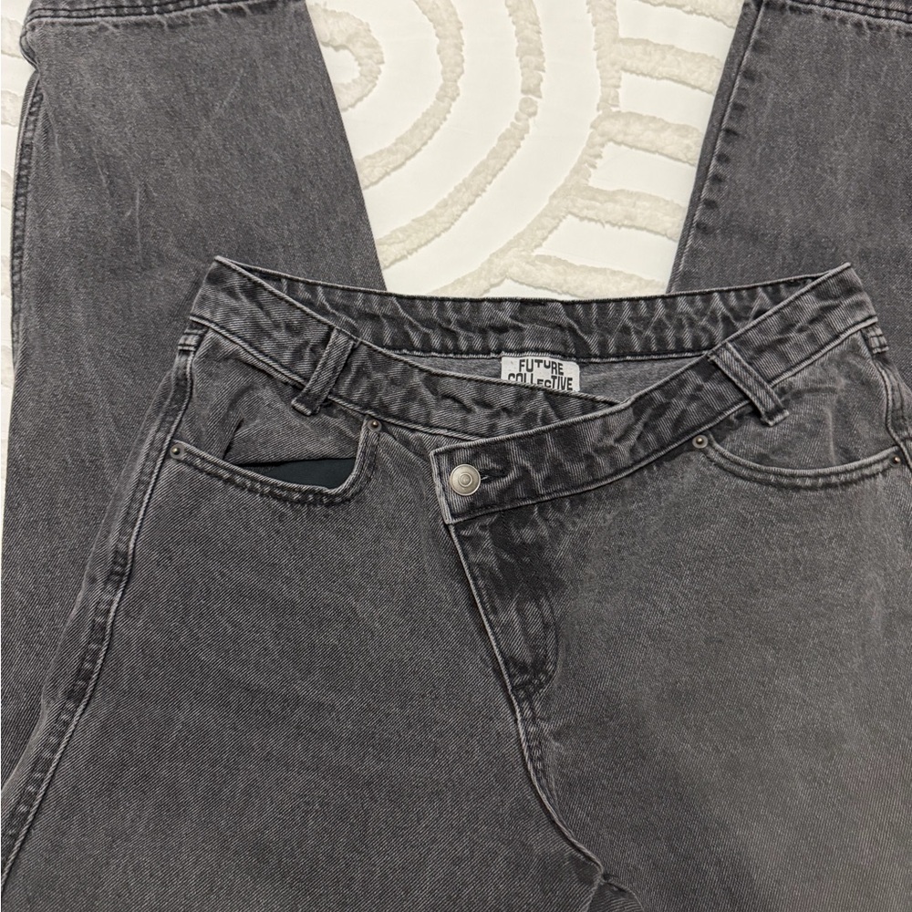 Future Collective High Rise Taper Jeans - Picture 2 of 15